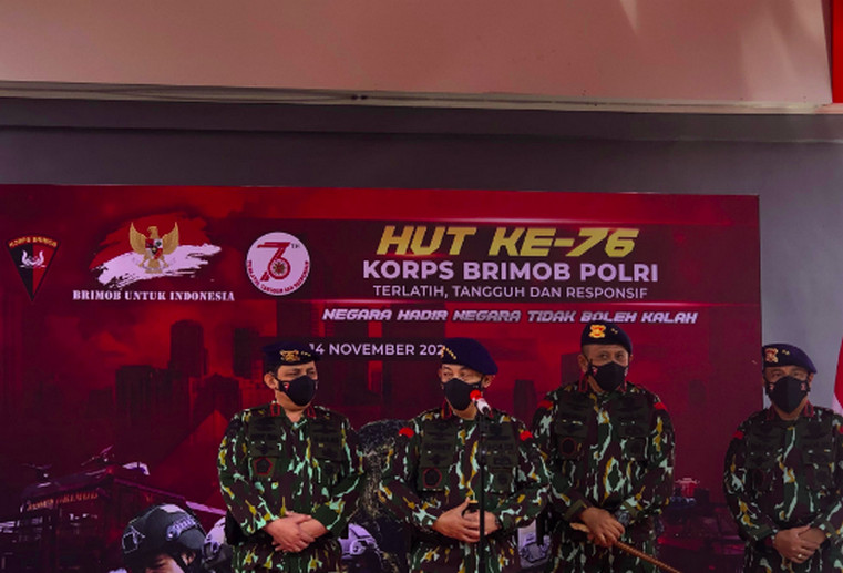 Kapolri Korps Brimob Dipimpin Jenderal Bintang Tiga