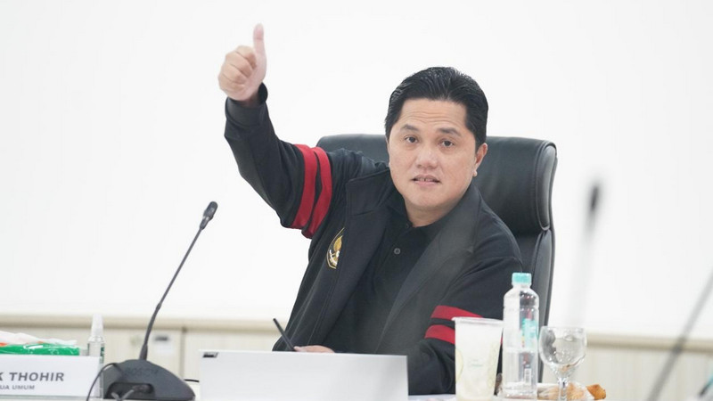 Survei LSI Publik Puas Kinerja Erick Thohir Pimpin PSSI