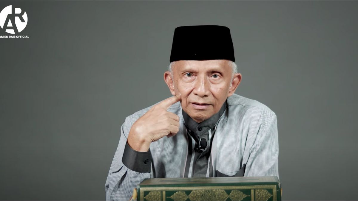 Amien Rais: Pesan untuk Jokowi dan president's men, jangan pernah tunda ...