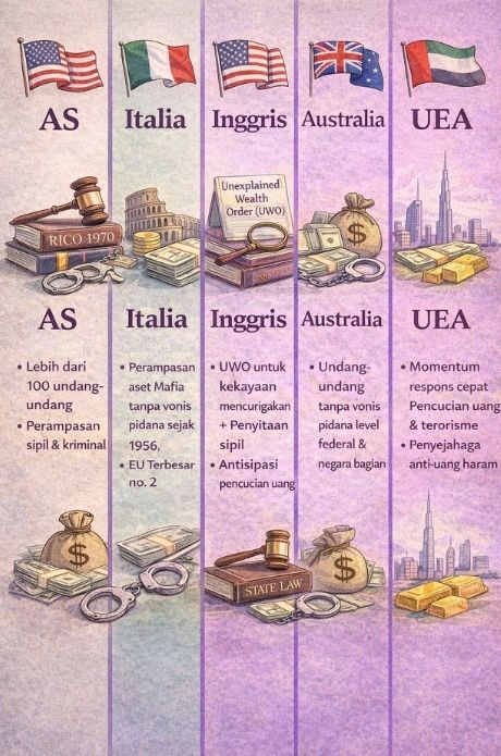 Penyitaan aset paling efektif di dunia, ini 5 negara contohnya