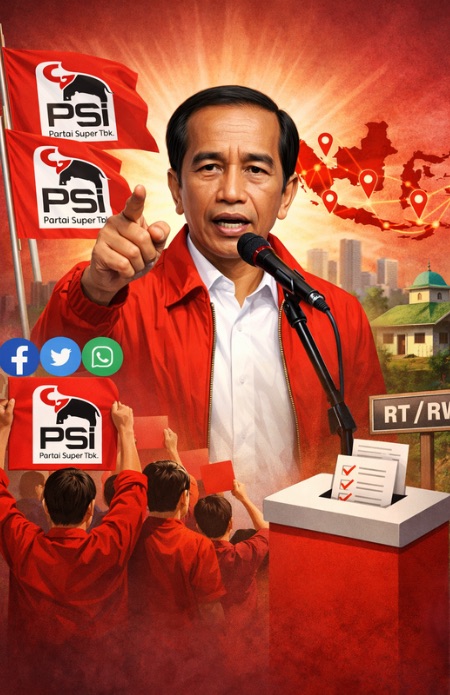 Jokowi tancap gas bangun basis PSI jelang Pemilu 2029