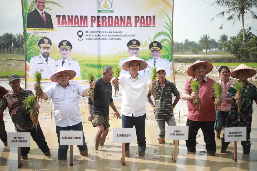 Lahan pertanian mulai pulih dan kembali ditanami, Sekda Aceh apresiasi Satgas PRR
