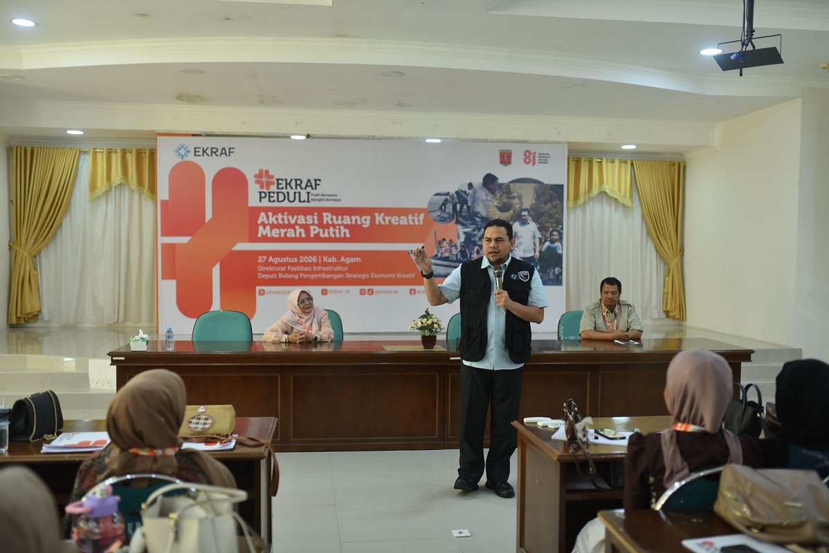 Ruang kreatif merah putih dorong kebangkitan ekonomi pascabencana Kabupaten Agam
