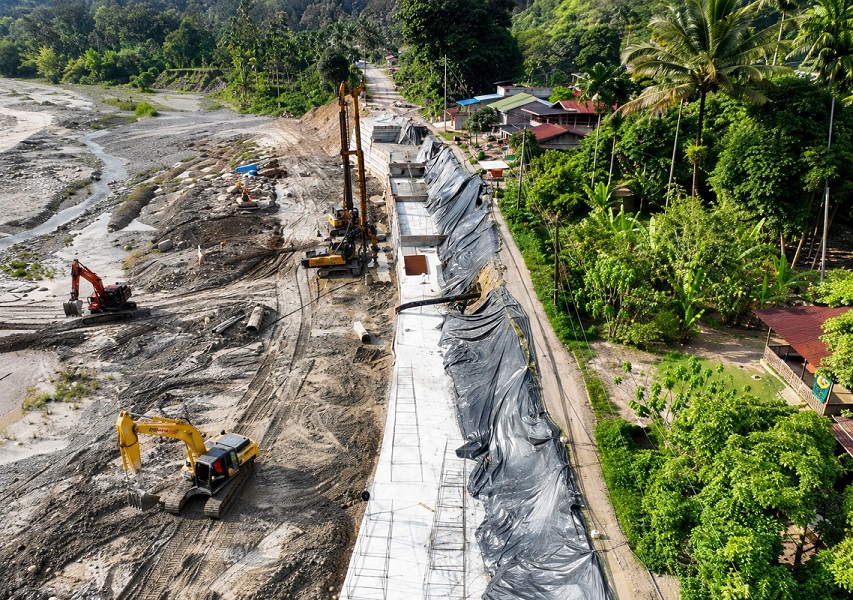 Dinding penahan tanah Si Ongal-Ongal dikebut, keamanan jalur Gayo Lues–Medan diperkuat